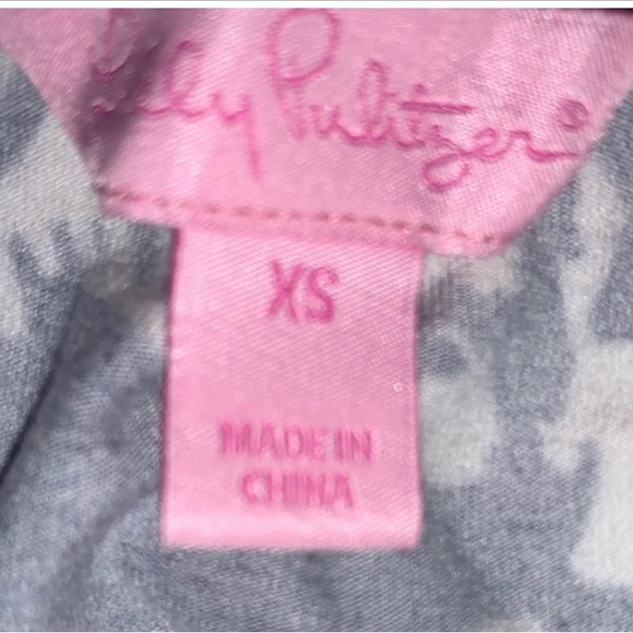 NWOT, Lilly Pulitzer Navy Blue & White Dress, Size XS - Picture 2 of 3